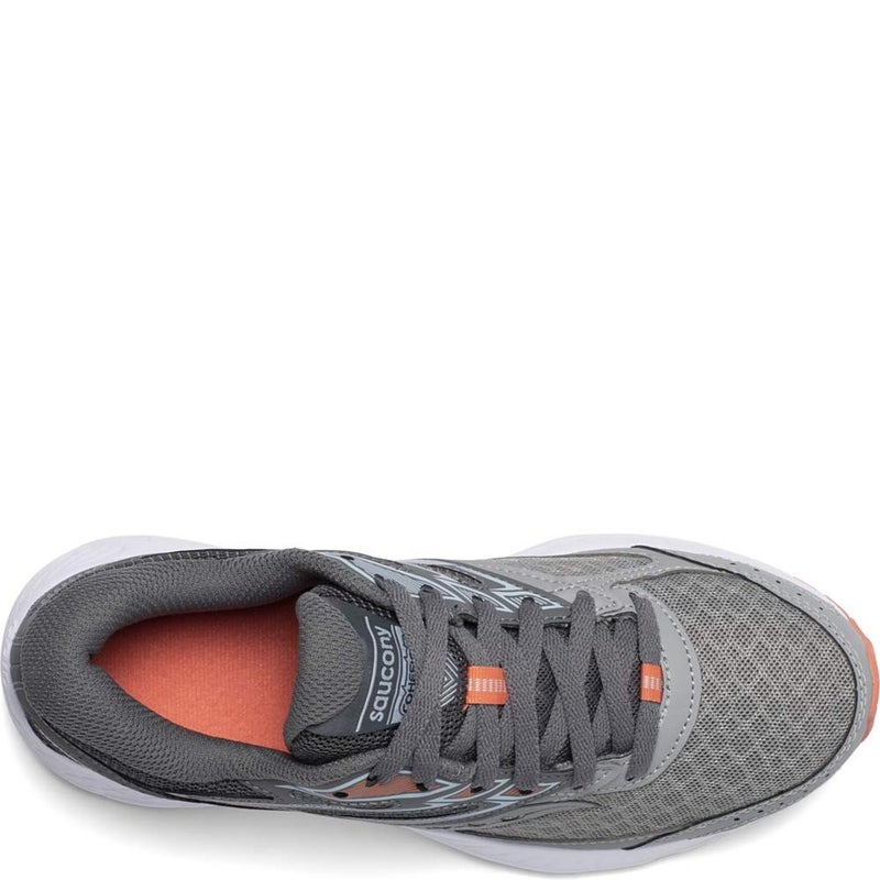 Saucony Women's Cohesion 13 Running Shoe, Alloy/Coral/Sky, 7.5 - Image 4